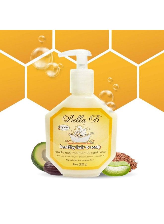 Bella B Healthy Hair & Scalp Baby Cradle Cap Treatment 8 Oz Cradle Cap Treatment For Babies Baby Conditioner Silky Hair Care Cradle Cap Treatment For Toddlers Conditioner For Babies  - Image 2