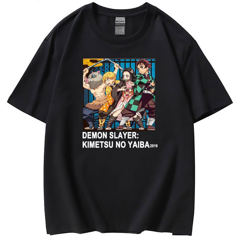 Cross-border Japanese animation cartoon printing cross-border men's and women's short-sleeved T-shirt top women's T-shirt spot - Image 3