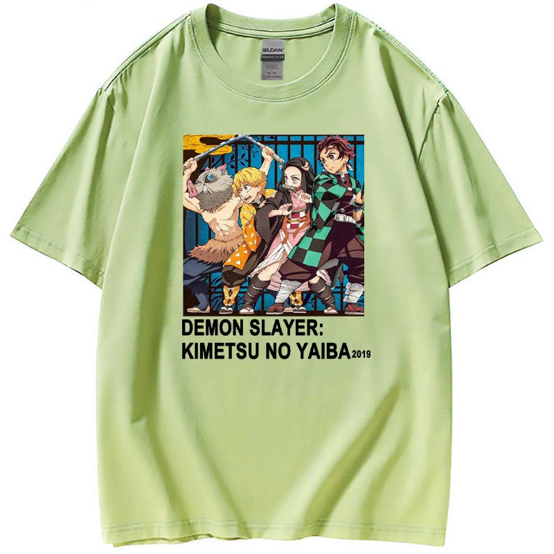 Cross-border Japanese animation cartoon printing cross-border men's and women's short-sleeved T-shirt top women's T-shirt spot - Image 1