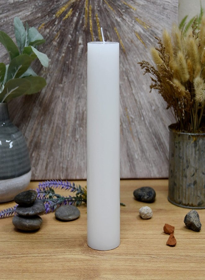 Jeco 9 Inch White Pillar Candle - Image 2