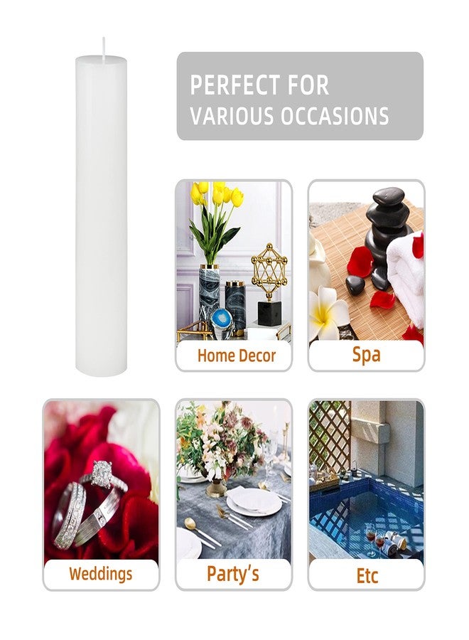 Jeco 9 Inch White Pillar Candle - Image 5