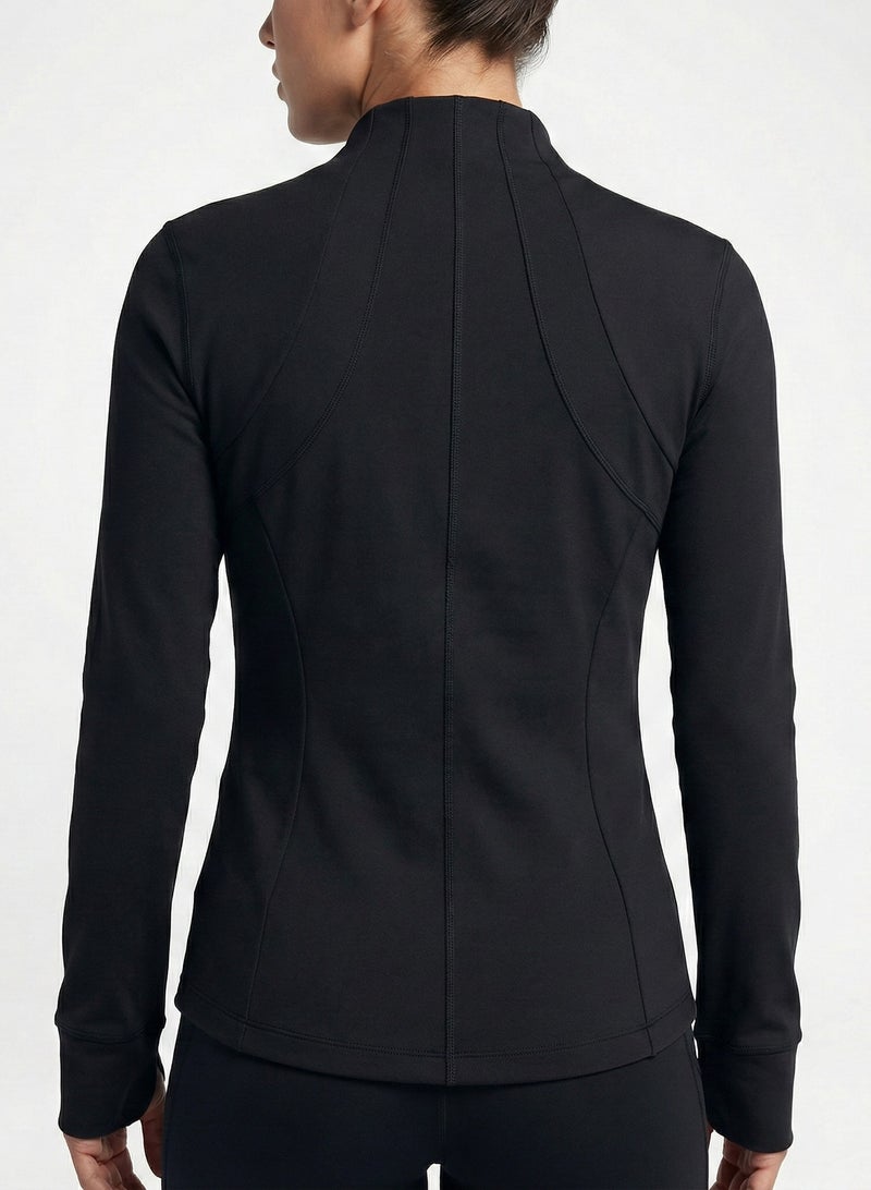 Women's Performance Track Jacket Rayon Blend Full Zip Running Top - Image 3