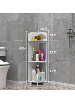 LINGWEI Bathroom Corner Stand Shower Caddy Corner Shelve Sink Organizer Bathroom Shelving Unit Bathroom Storage Organizer Corner Bathroom Stand Display Rack For Bathroom Kitchen  - Image 4