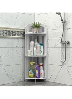 LINGWEI Bathroom Corner Stand Shower Caddy Corner Shelve Sink Organizer Bathroom Shelving Unit Bathroom Storage Organizer Corner Bathroom Stand Display Rack For Bathroom Kitchen  - Image 5