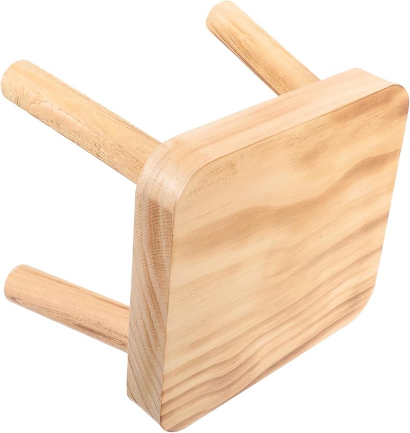 Portable Wooden Step Stool Detachable Legs Lightweight Footstool for Home Outdoor Camping - Image 1