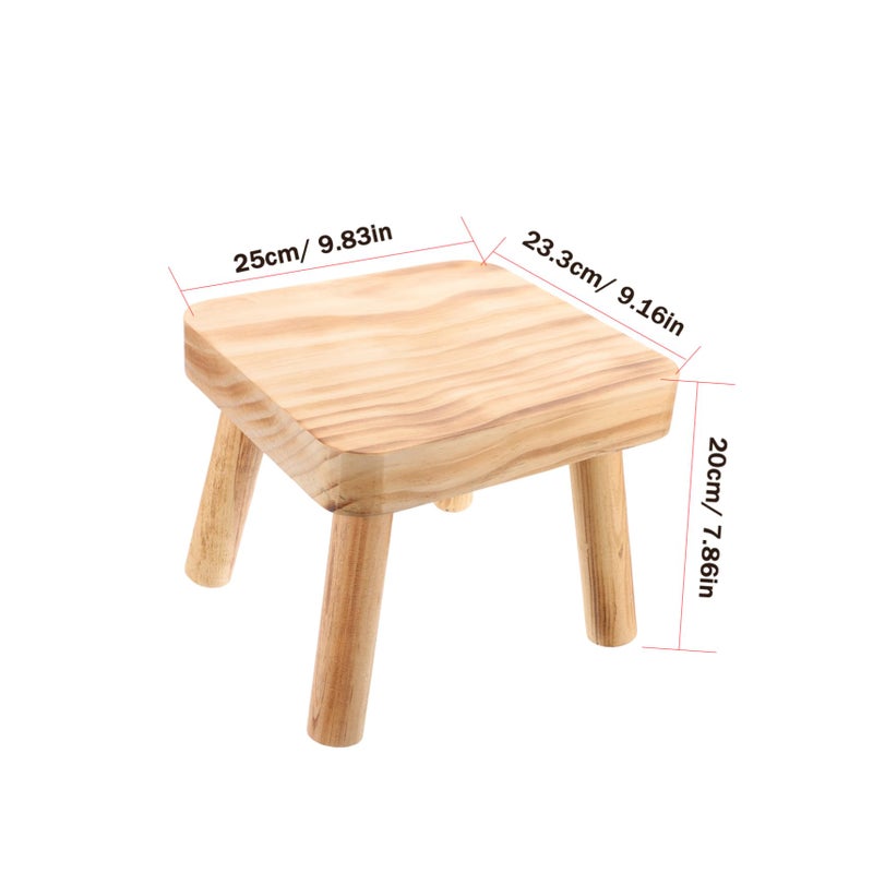 Portable Wooden Step Stool Detachable Legs Lightweight Footstool for Home Outdoor Camping - Image 4