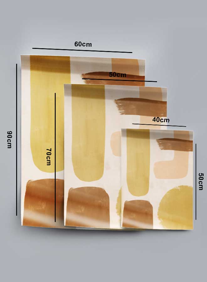 Poster Painting Art With Four Separate Pieces Of Double-Sided Stickers Abstract Art For Home Bedroom Living Room And Office Decor