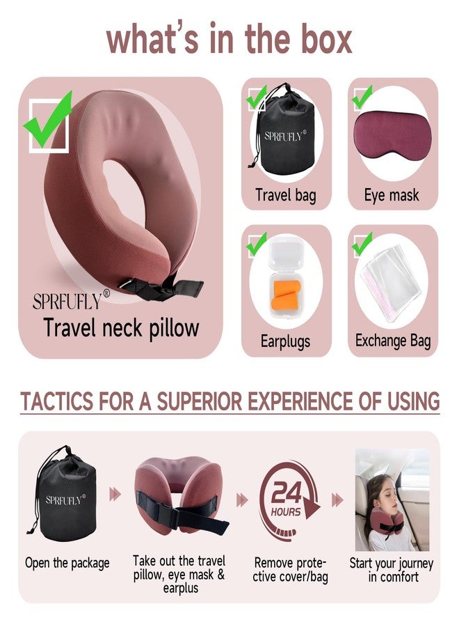 SPRFUFLY Super Soft Travel Pillow, 100% Memory Airplane Pillow with Sleep Mask and Ear Plugs, Breathable Removable Cover & Ergonomic Design - Essentials Neck Pillow for Airplane, Office & Home Use - Image 5