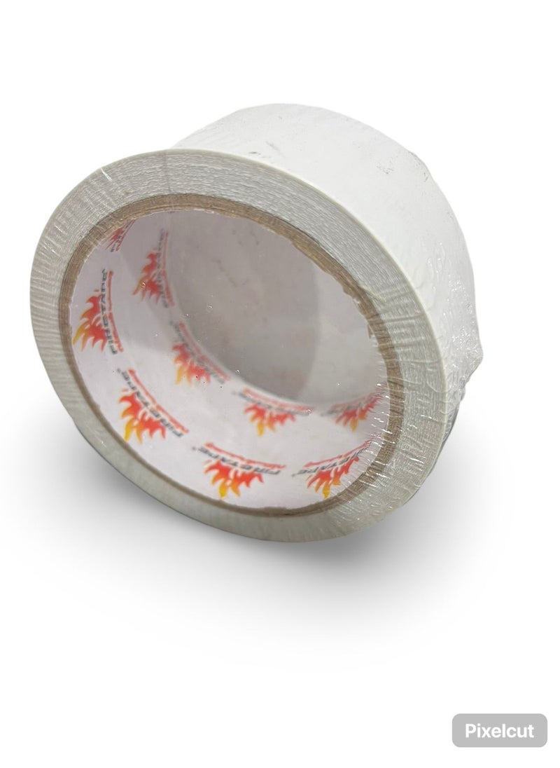 Fire & Glory 1-inch x 20-yard White Masking Tape with Strong Adhesive – Perfect for Painting, Decorating, DIY Projects, Home, Office, School Supplies, Arts, and Crafts.  - Image 2