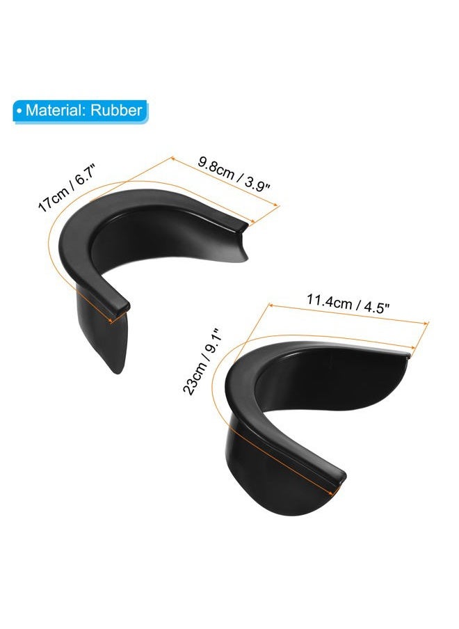 PATIKIL Billiard Hole Liners, 6 Pack Pool Table Pocket Liners Rubber Pool Table Hole Liners Replacement for Pool Table Billiard, Black  - Image 2