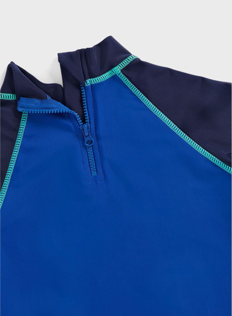 mothercare Kids Color Block T-Shirt & Shorts Set  - Image 4