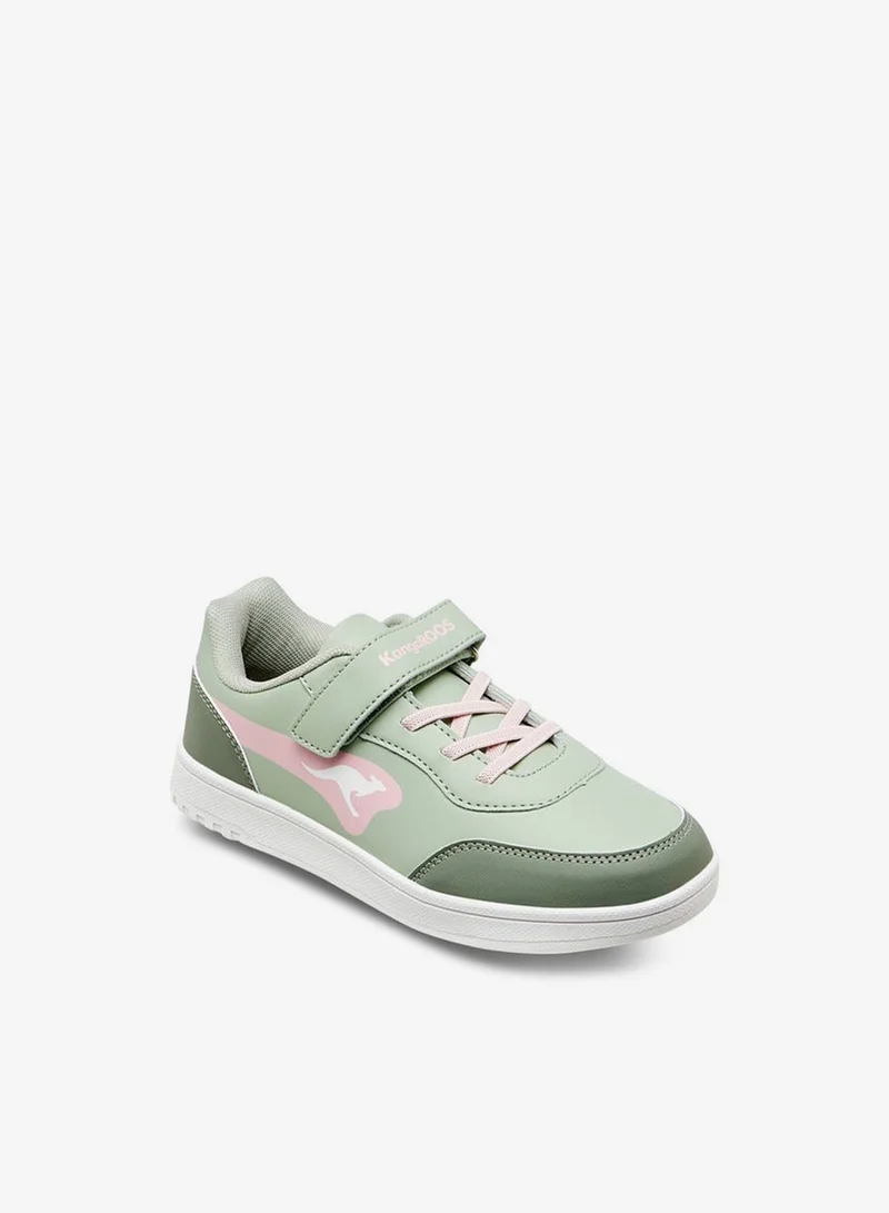 كانغاروس حذاء رياضي بناتي بألواح وإغلاق بشريط لاصق