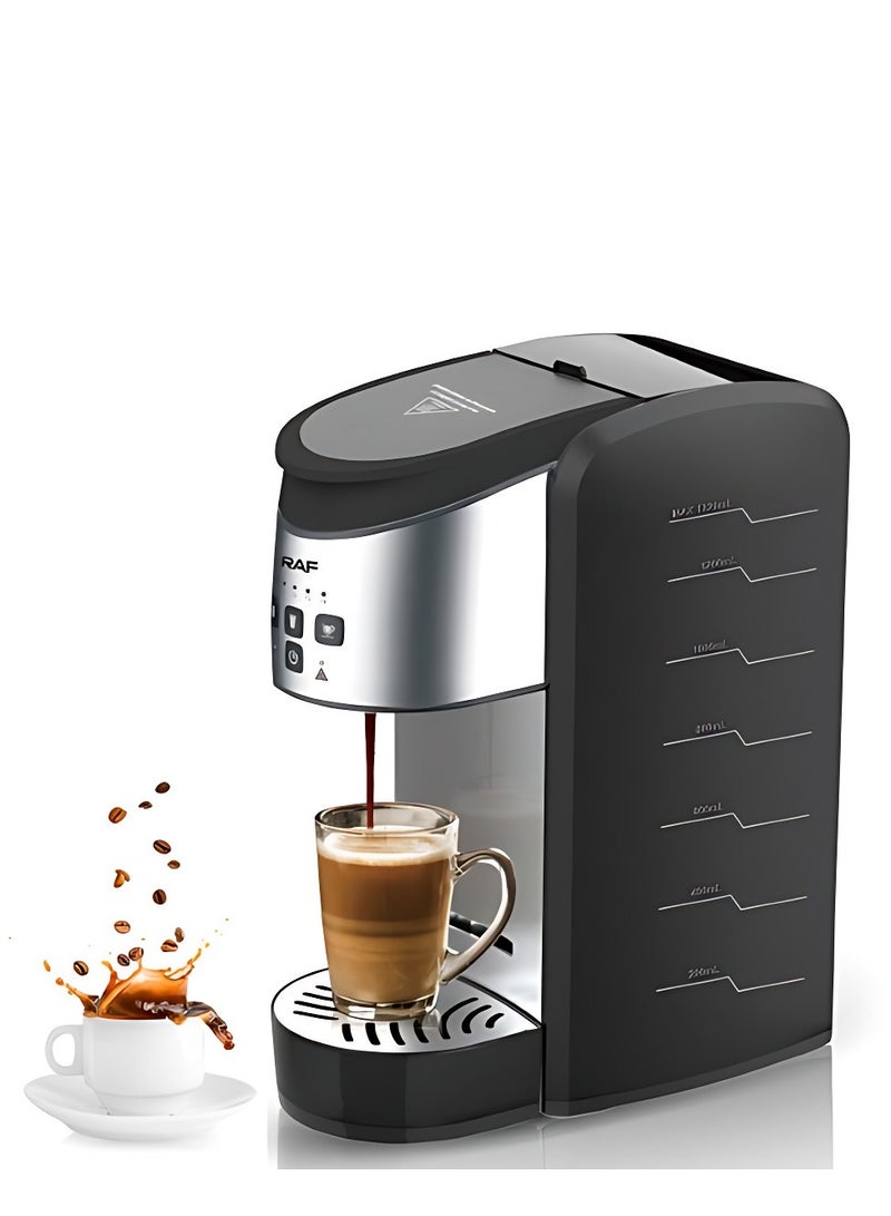 RAF Coffee Maker 1500W – 1320ml 3-in-1 Capsule & Ground Coffee Machine with Automatic 30-Min Power-Off, Easy Operation & Cleaning - Image 1