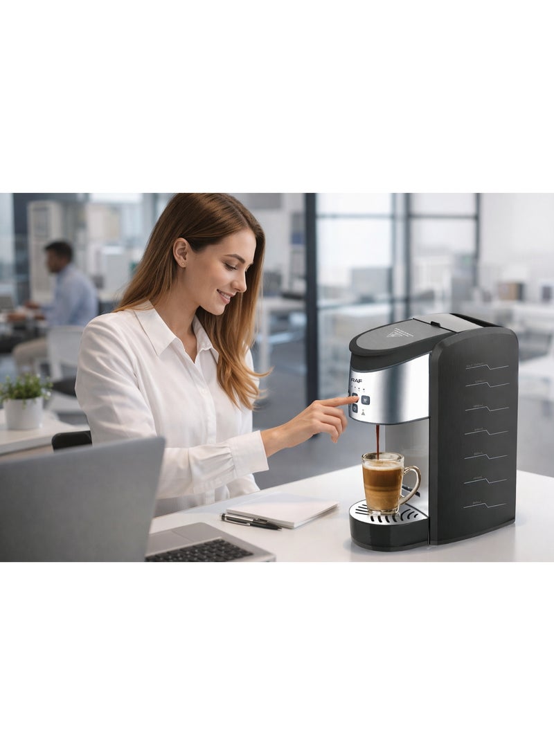 RAF Coffee Maker 1500W – 1320ml 3-in-1 Capsule & Ground Coffee Machine with Automatic 30-Min Power-Off, Easy Operation & Cleaning - Image 4