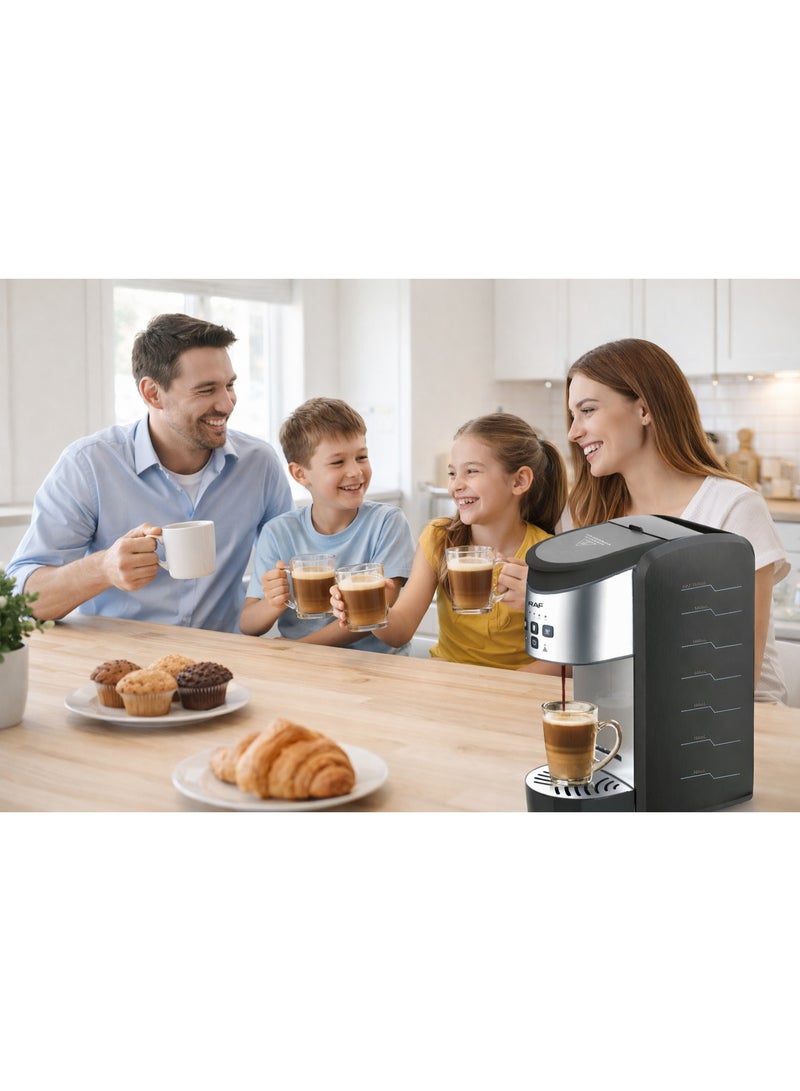 RAF Coffee Maker 1500W – 1320ml 3-in-1 Capsule & Ground Coffee Machine with Automatic 30-Min Power-Off, Easy Operation & Cleaning - Image 5