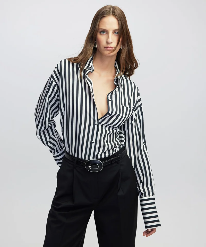 Ipekyol Oversized Stripe Shirt