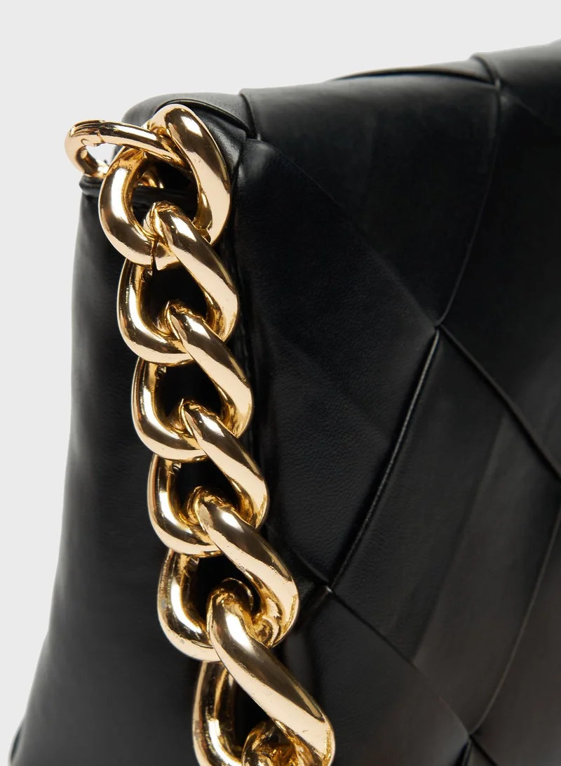 shoexpress Chain Detail Flap Over Crossbody