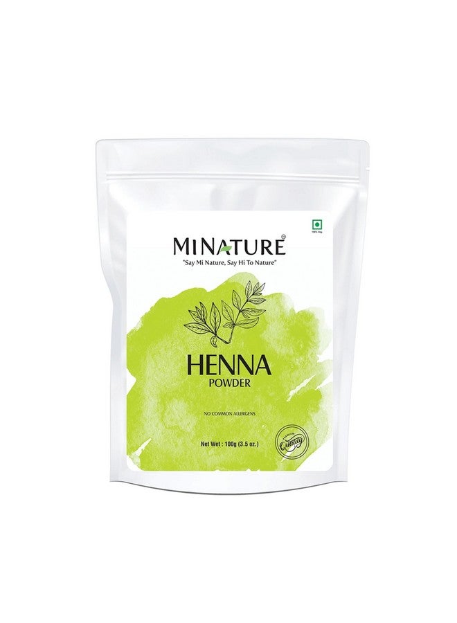 ميناتور مسحوق الحناء من مي نيتشر (لاوسونيا إينيرميس) | للعناية بالشعر | لتلوين الشعر بشكل طبيعي | نقي وطبيعي | بدون مواد حافظة مضافة | عشبي | خالٍ من القسوة | 100 جرام (3.52 أونصة) - Image 1