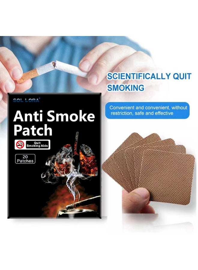 SOL LORA 20 Patches Quit Smoking Patches - Long-Lasting Nicotine Patches for Smoking Cessation, Scientific Stop Smoking Aid Helps Clear Lungs & Control Tobacco Cravings - Image 2