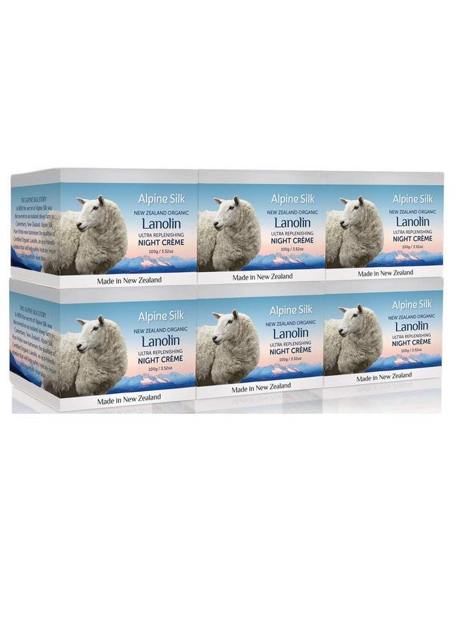 Organic Lanolin Ultra Replenishing Night Cream 100 Grams (6 Pots)