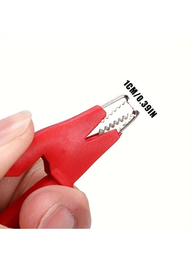 2pcs 3 3ft Dual Ended Alligator Clips Test Leads Red Black Flexible Test Cables 15A - Image 3