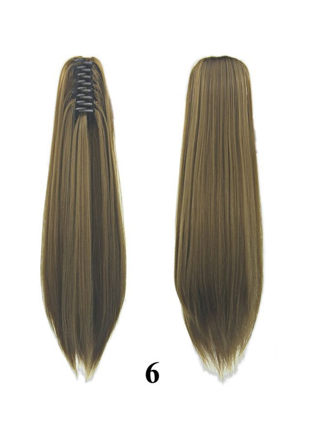 NIBEMINENT Straight Hair Extension Brown 22inch - Image 2