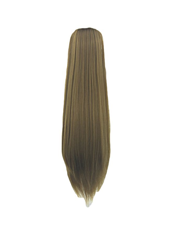 NIBEMINENT Straight Hair Extension Brown 22inch - Image 1
