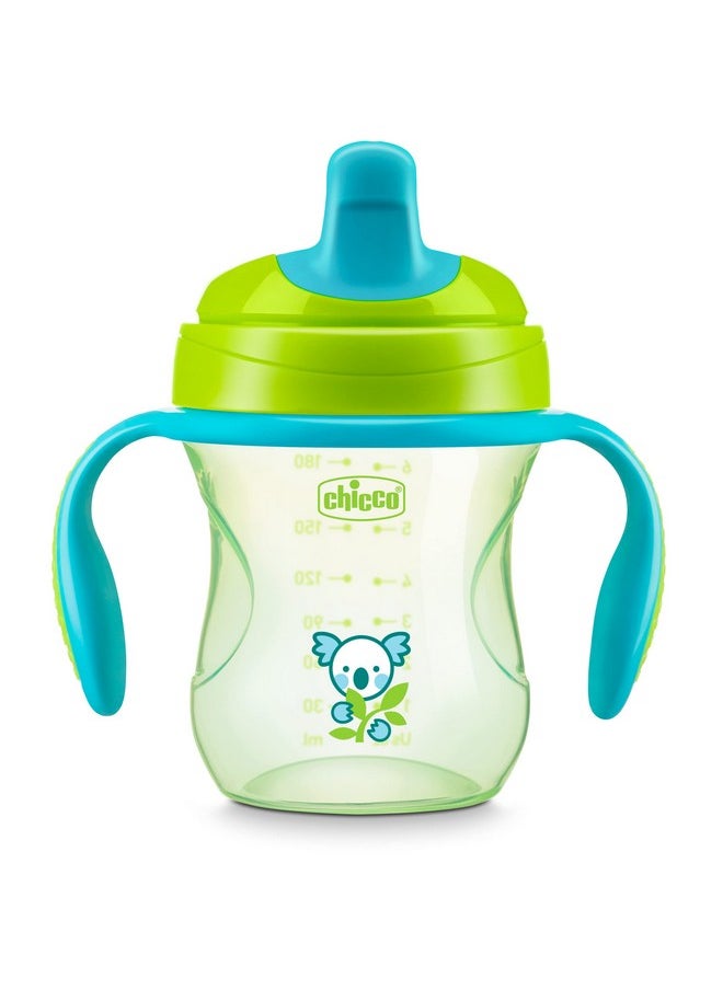 Chicco 7Oz. Semisoft Trainer With Biteresistant Spout And Spillfree Lid ; Removable Nonslip Handles ; Toprack Dishwasher Safe ; Easy To Hold Ergonomic Indents ; Green; 6+ Months  - Image 2