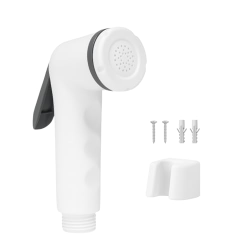 WOYO ABS Plastic Health Faucet Jet Spray with Wall Hook & Screws for Toilet, Baby Care, Pet Bathing & Floor Cleaning High Pressure Leakproof Nozzle Pack of 1 - Image 1
