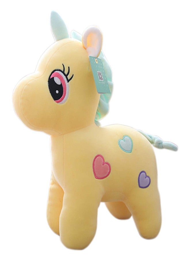 Tickles Yellow Super Cute Unicorn Soft Stuffed Plush Animal for Kids Infants (Color: Yellow Size: 25 cm) - Image 2