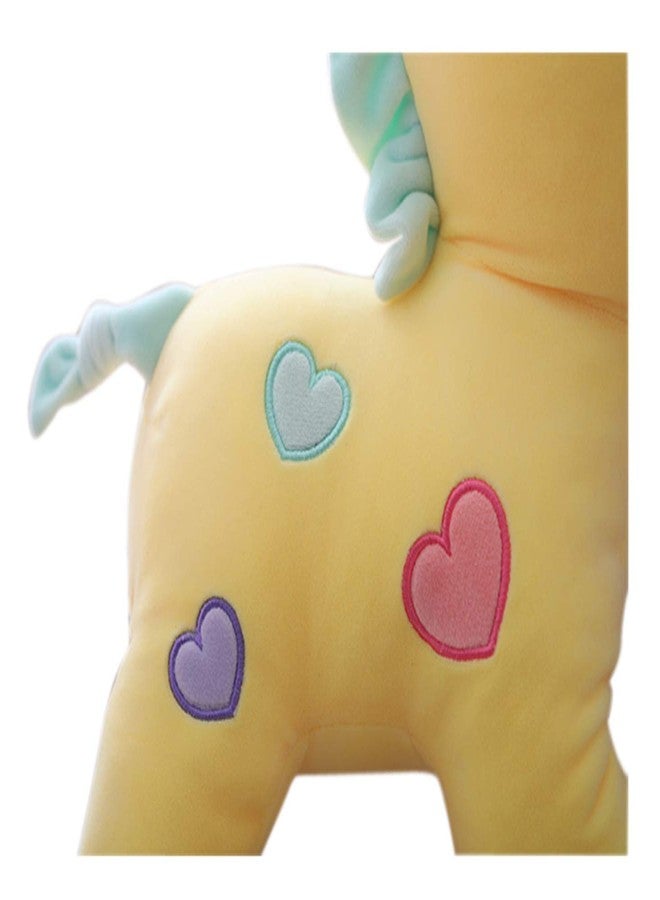 Tickles Yellow Super Cute Unicorn Soft Stuffed Plush Animal for Kids Infants (Color: Yellow Size: 25 cm) - Image 3
