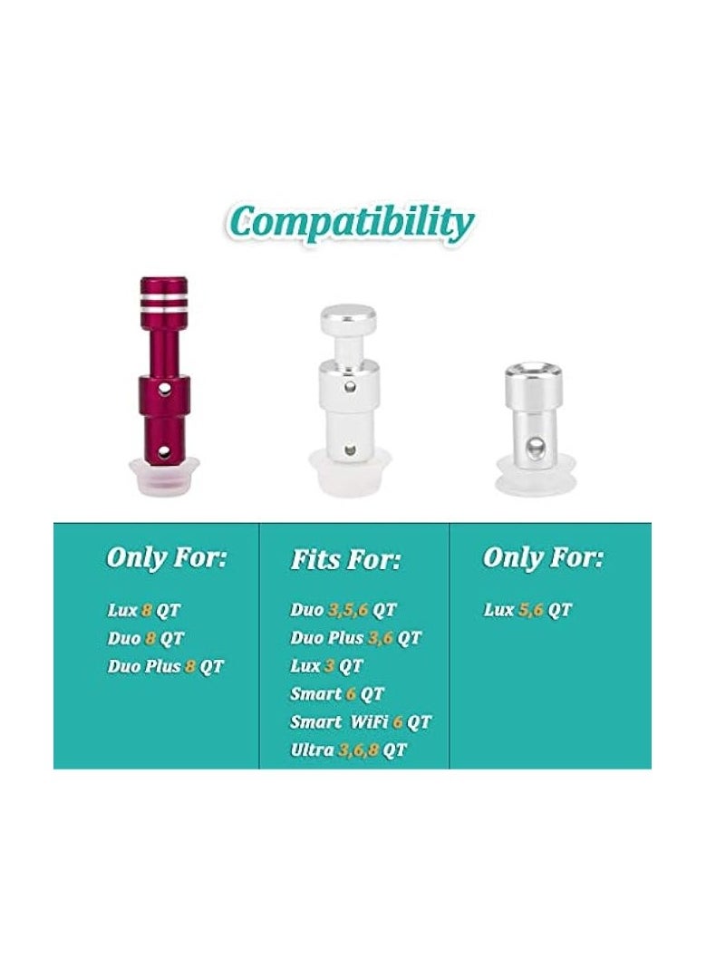 erorex 2 Pack Float Valve - Replacement Parts with 6 Sealer Gasket, Silicone Caps for Pressure Cooker Duo/Duo Plus/Lux 8 QT ( 6 Silicone Caps)  - Image 3