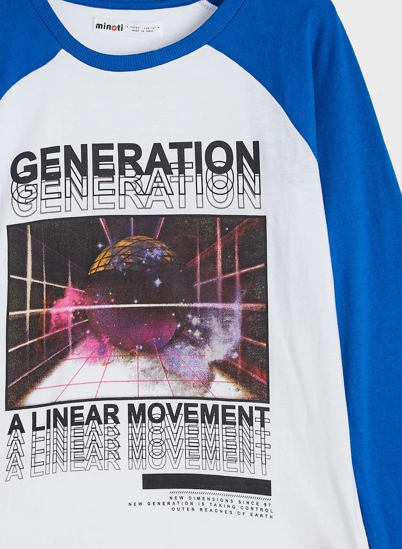 MINOTI Youth Slogan T-Shirt