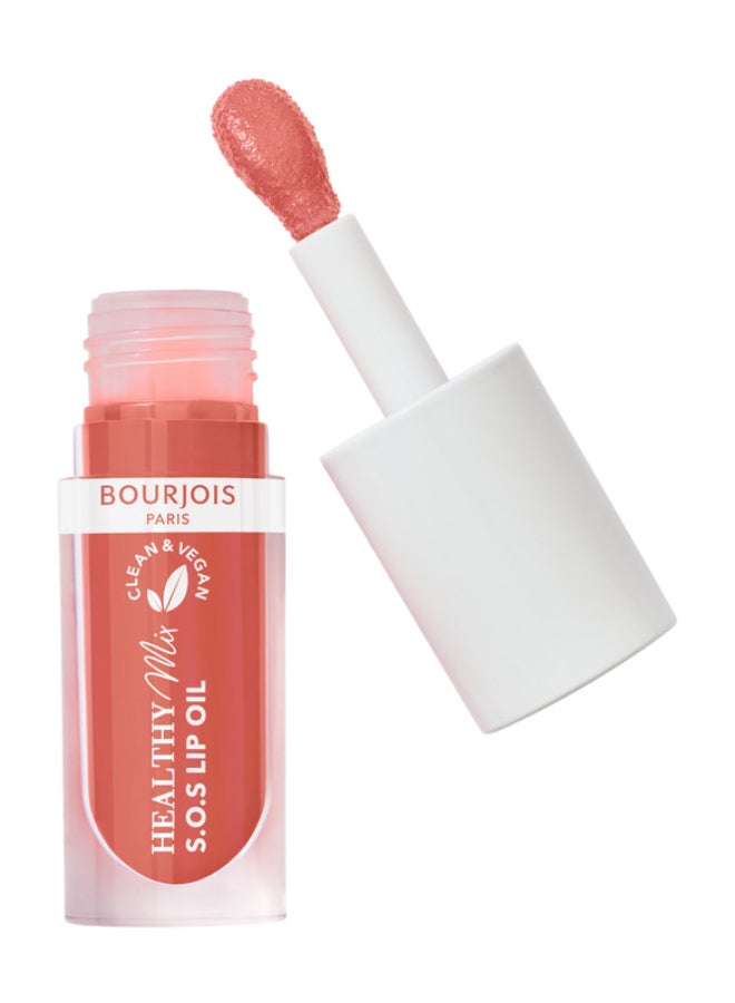 BOURJOIS PARIS زيت شفاه صحي مزيج نظيف S.O.S - 05 - قلب الكاكاو، 4.5 مل - Image 1