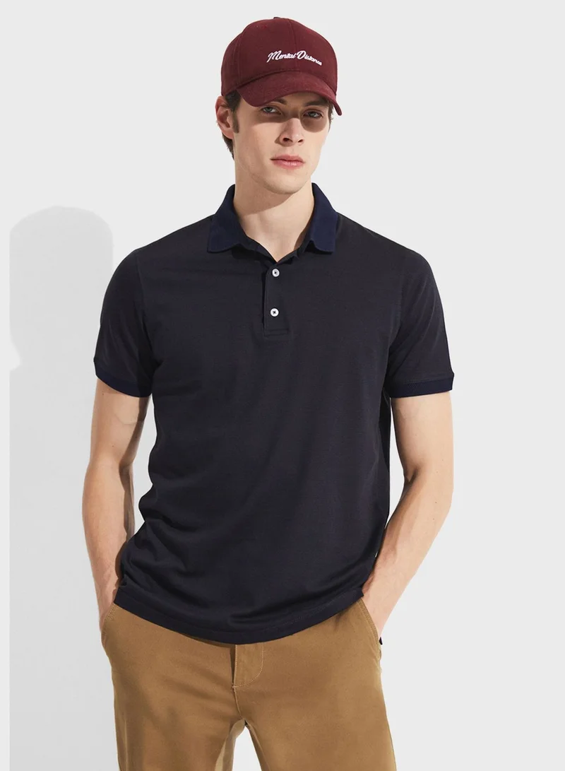 جون Essential Slim Fit Polo