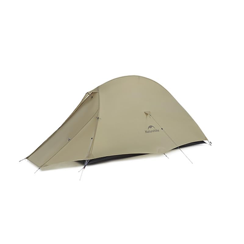 windhike Naturehike 2024 Cloud up Pro Tent, Upgrade Ultralight Tents,1.23kg/2.7lbs,Double 1 Person Tent,for Cycle Camping,Backpacking,Hiking,Self-Standing, Construction,Easy Set up (Khaki) - Image 1