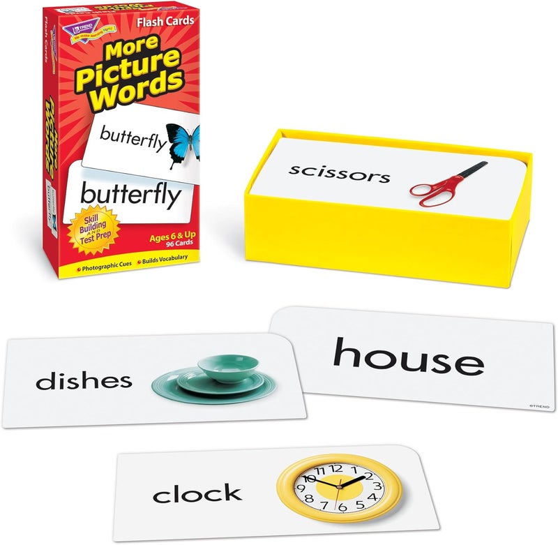 TREND Enterprises More Picture Words Skill Drill Flash Cards - 96 Cards for Language Development - Image 3