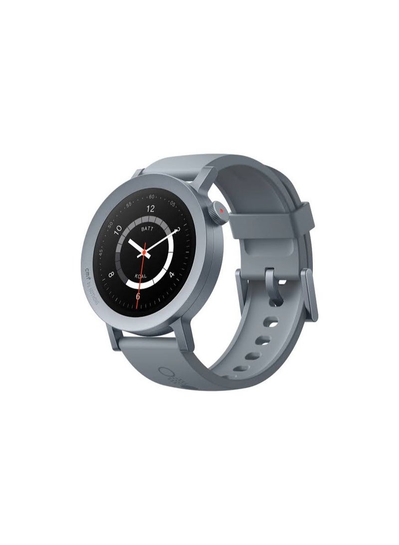 cmf by NOTHING Watch Pro 2, 1.32" AMOLED Display, Built-in multi-system GPS, 120 Sports Modes, Smart Sleep Algorithm, Bluetooth calling with AI noise reduction, MENA Version light grey Light Grey - Image 1