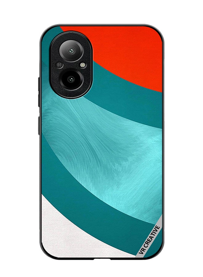 VR CREATIVE Protective Case Cover For Realme C67 4G Abstract Layers Design Multicolour - Image 1