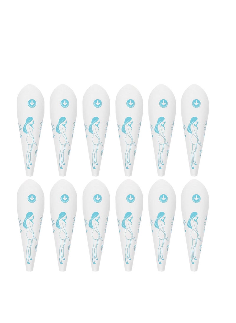 SYOSI Disposable Female Urination Device Portable Girls Urinal Funnel Outside Pee Cup Waterproof Paper Standing Pee Disposable Cups for Camping, Hiking, Pregnant (White 10pcs)  - Image 1