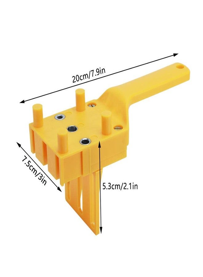 Simlug Dowelling Jig, Woodworking Dowelling Jig Drill Bits Handheld Drill Guide Hole Saw Tools for Use with Most Hand and Power Drills - Image 2
