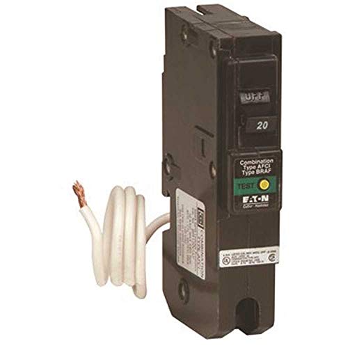 Eaton Corporation BRCAF120 Single Pole Type Br 1 Combo Arc Fault Circuit Breaker, 20-Amp - Image 1