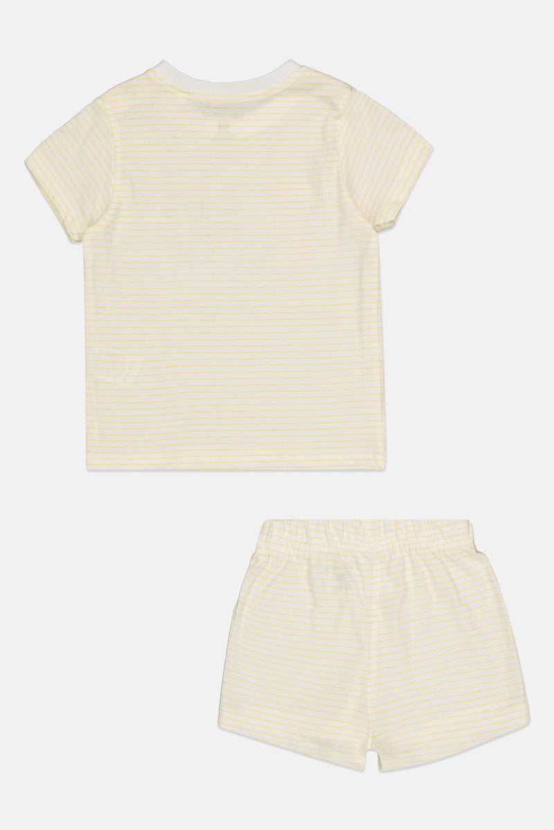 English Laundry Toddlers Boy 2 Piece Graphic Stripe T-Shirt And Shorts Set, Multicolor - Image 3