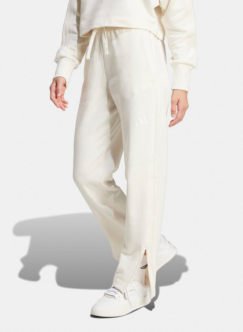 Adidas All Szn French Terry 3-Stripes Straight Leg Pants - Image 1