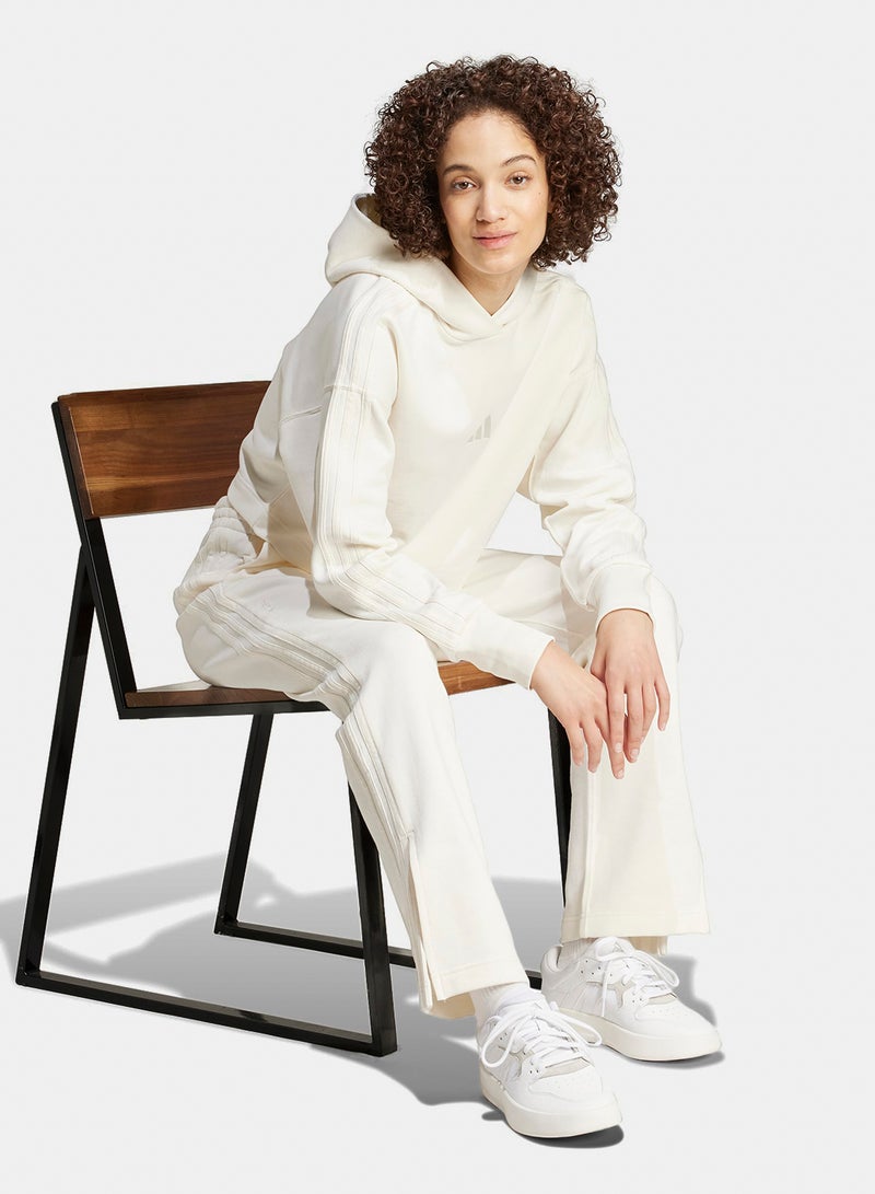 Adidas All Szn French Terry 3-Stripes Straight Leg Pants - Image 3