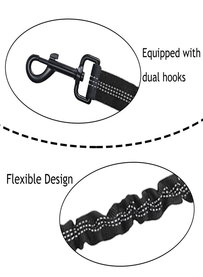 TTFdacai Dog Seat Belt for Bike Basket, Bike Leash, Retractable Bicycle Dog Seatbelt Seatbelt Extender for Bicycle Baskets, Racks or Pet Carriers (Black) - Image 3