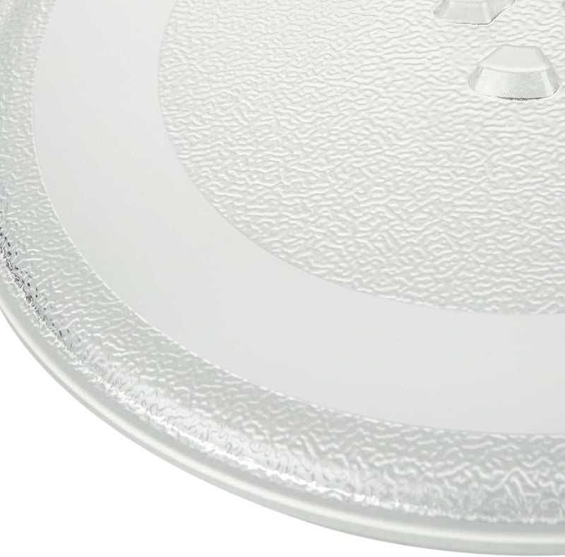 JMIATRY Microwave Turntable Glass Plate, 255mm Microwave Plate Replacement with 3 Fixers, Microwave Glass Plate with Turntable Ring and Support - Image 5