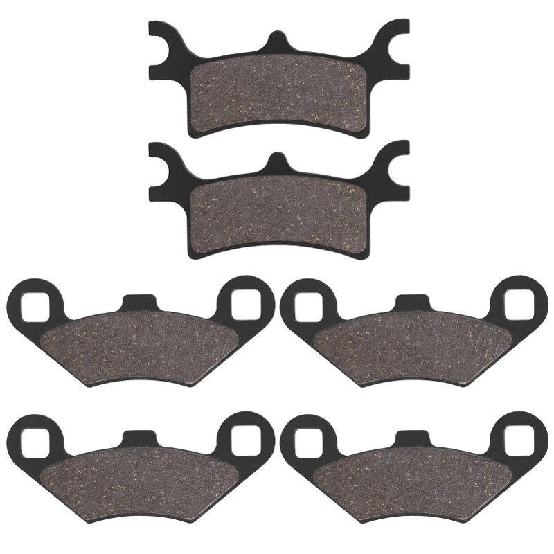 Sollon Front and Rear Brake Pads for Polaris Sportsman 500 400 600 700 800 EFIHO Scrambler 500 400 2x4 4x4 Trail Boss 330 Trail Blazer 330 250 Magnum 325 330 500 ATV 500