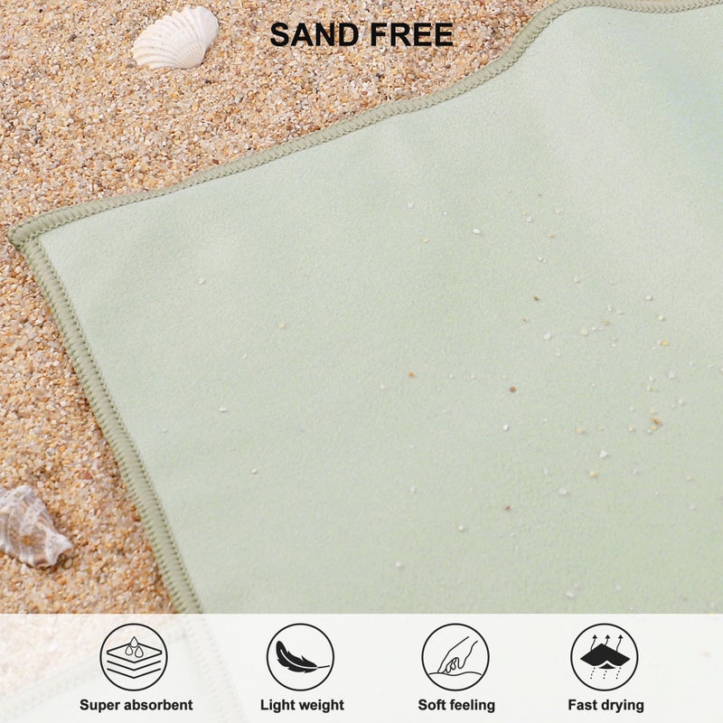 Rainleaf Microfiber Towel Perfect Travel & Gym & Camping Towel. Quick Dry - Super Absorbent - Ultra Compact - Lightweight. Suitable for Trip, Beach, Shower, Backpacking, Pool - Image 5