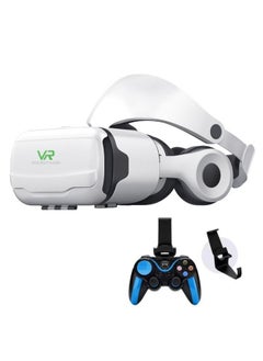 VR SHINECON G02EF+S9 Bluetooth Handle Mobile Phone 3D Virtual Reality VR Game Helmet Glasses With Headset